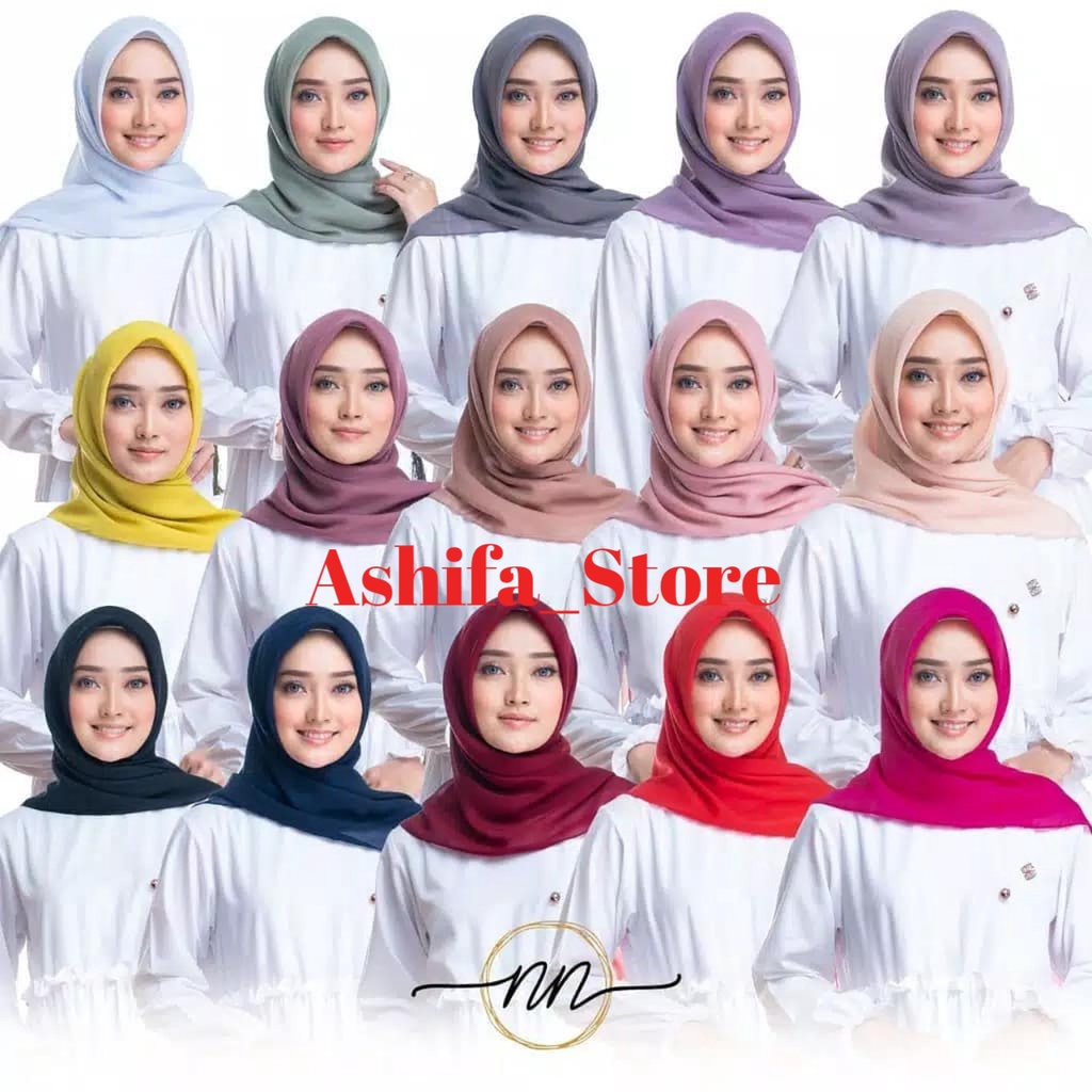 Hijab Segiempat Bella Pom Pom Warna Terlengkap / Kerudung Segiempat Pom-pom warna telengkap / Jilbab Segiempat Pompom warna telengkap / Jilbab Hijab Kerudung Segiempat Terbaru Trend Produk Terbaik Warna Terlengkap-3