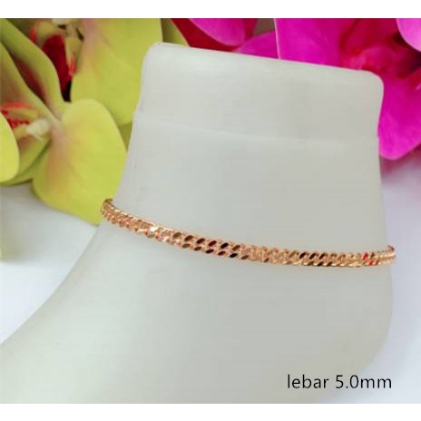 Xuping gelang kaki&amp;gelang tangan sisik naga(lebar5.0mm,lebar 3.5mm) 9900