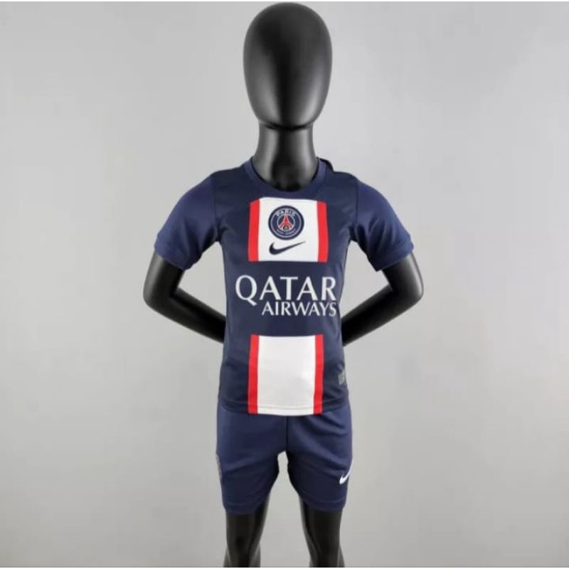 (KIDS) JERSEY PSG HOME NEW 2023 BAJU BOLA ANAK KIDS GO GRADE ORIGINAL IMPORT MUSIM 22/23
