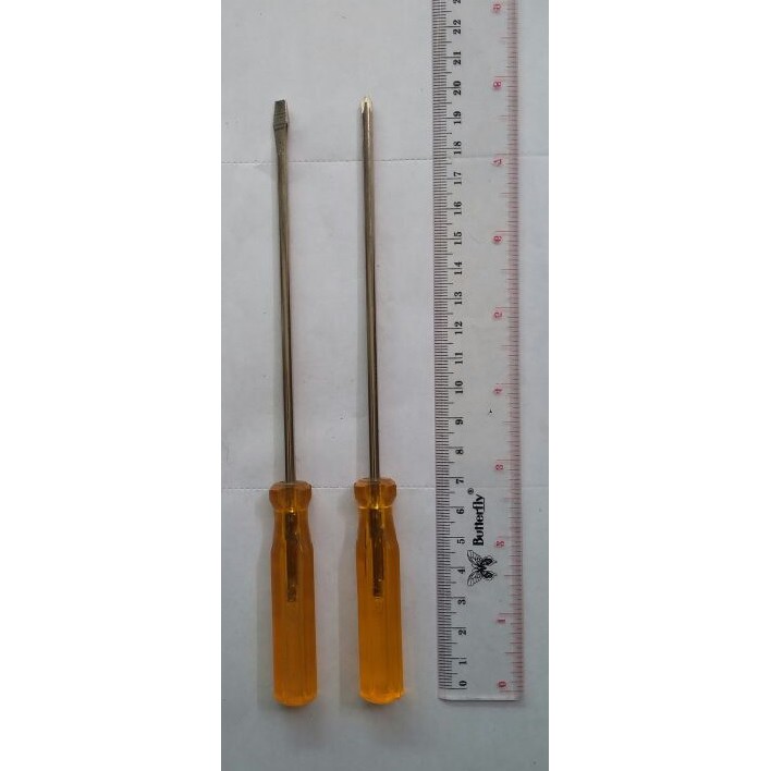 Obeng Kecil Mini Panjang - Obeng langsing Kembang Plus Minus