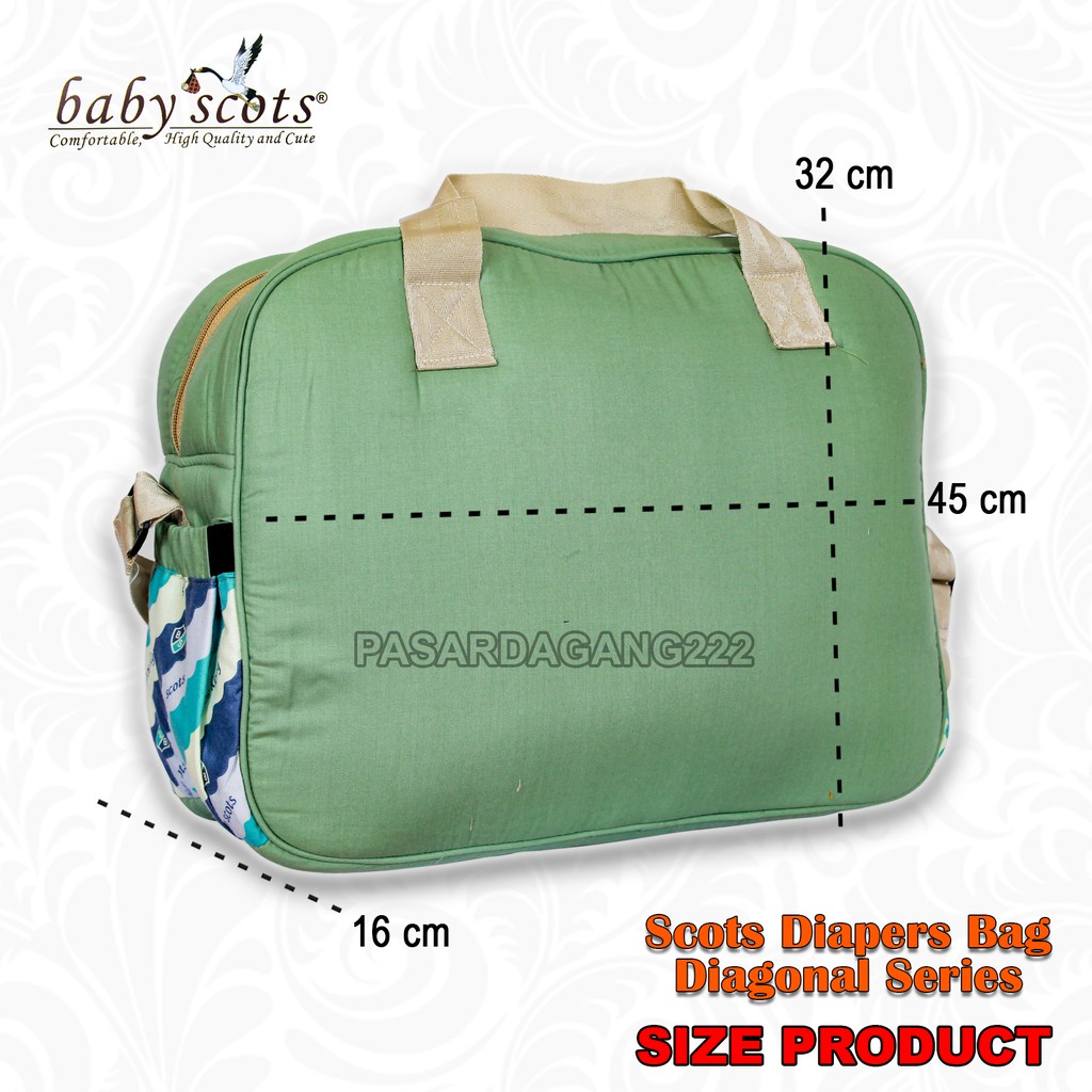 TAS BESAR SCOTS DIAPERS BAG DIAGONAL SERIES