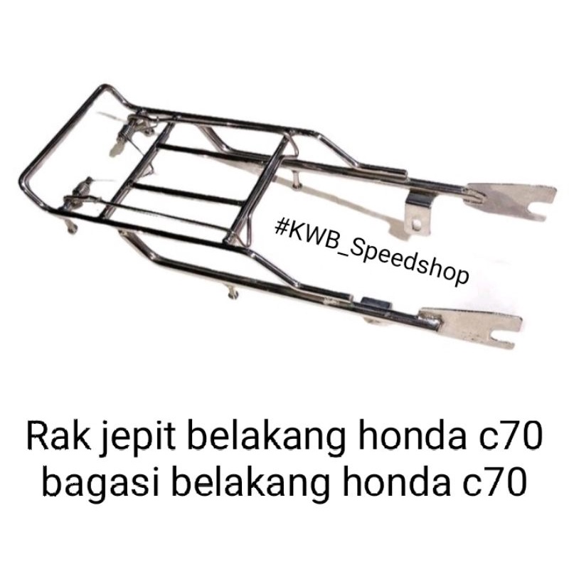 Rak jepit belakang honda c70 bagasi belakang honda c70 crom