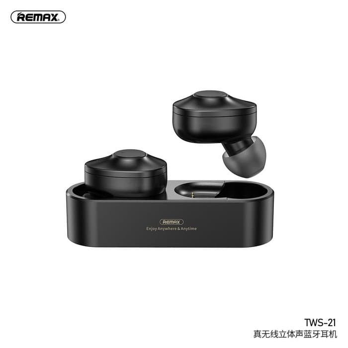 Remax True wireless Stereo Earbuds TWS-21 - Putih - Hitam