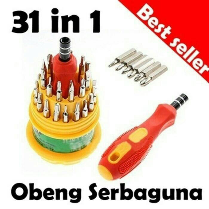 SLS89 Obeng Set Multi 31 in 1 MINI Screwdriver - Obeng Set obeng set komplit-Obeng Multifungsi-Obeng