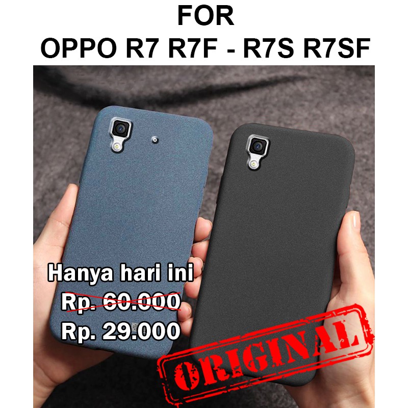 SAND SCRUB soft case Oppo R7 R7f Lite - R7s R7sf casing cover silikon tpu ultra thin slim matte
