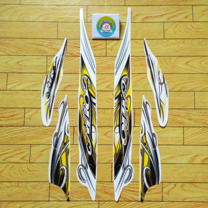 Striping Stiker Mio Sporty 2010 Putih Terbaik