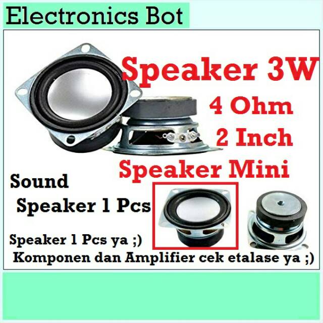 2 inch 3 watt speaker