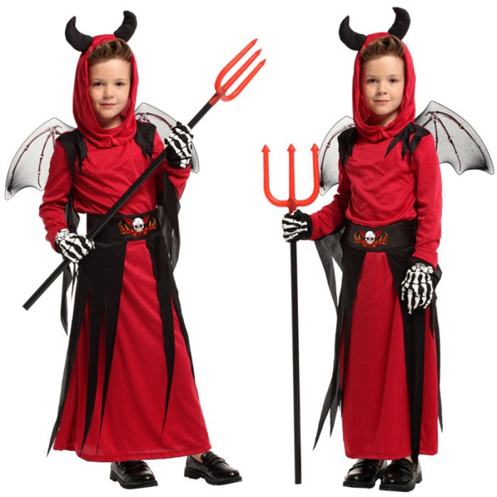 RED DEVIL VAMPIRE toddler boy costume halloween kostum drakula anak