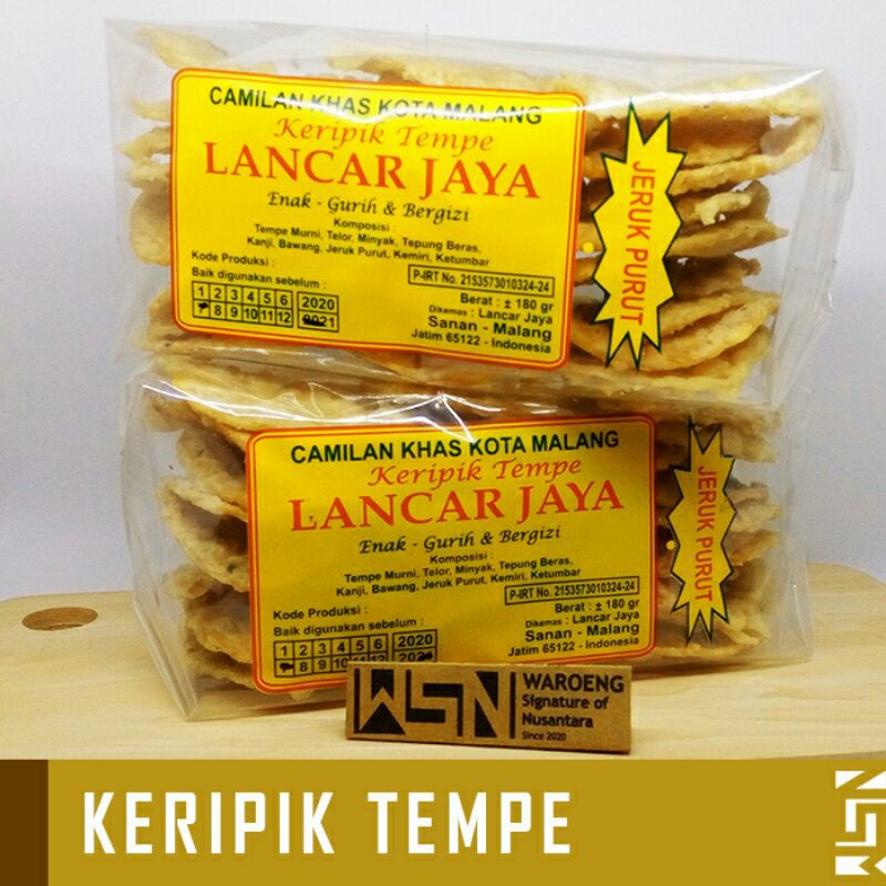 

Keripik Tempe Lancar Jaya Original Snack Khas Malang