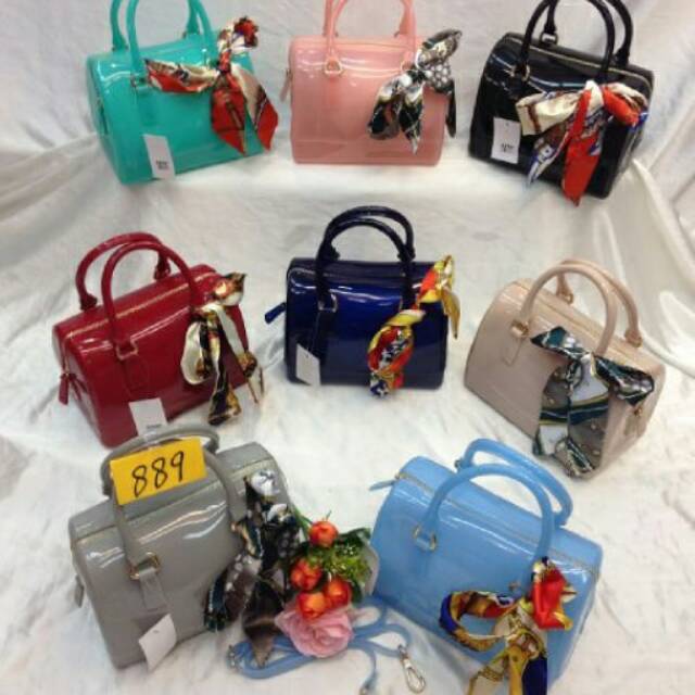 Tas Wanita Furla Tabung Jelly Polos