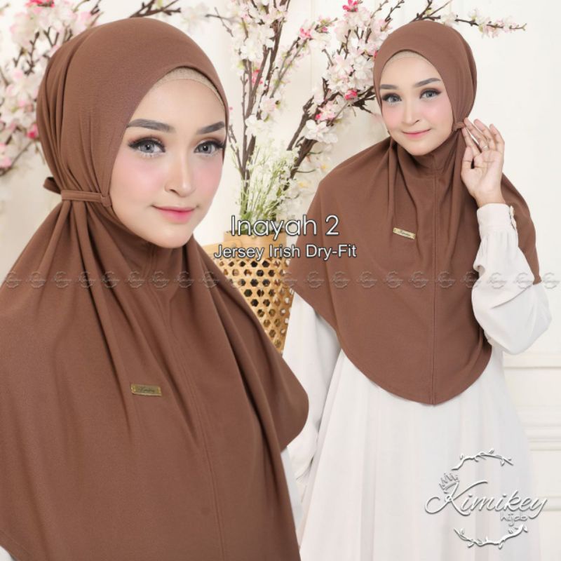 BERGO "INAYAH" TANPA PET/ HIJAB INSTAN BY KIMIKEY