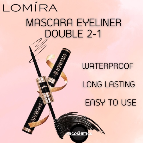 LOMIRA mascara 2in1 eyeliner double fungsi 4 gr