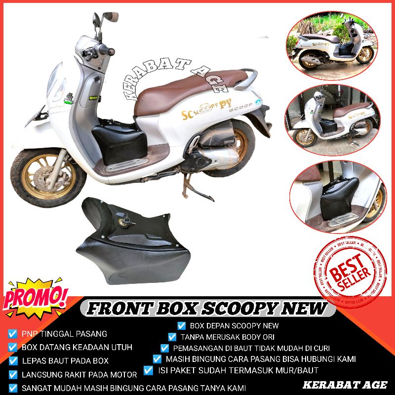 BOX SCOOPY NEW 2021 DEPAN BELAKANG MODIFIKASI CUSTOM