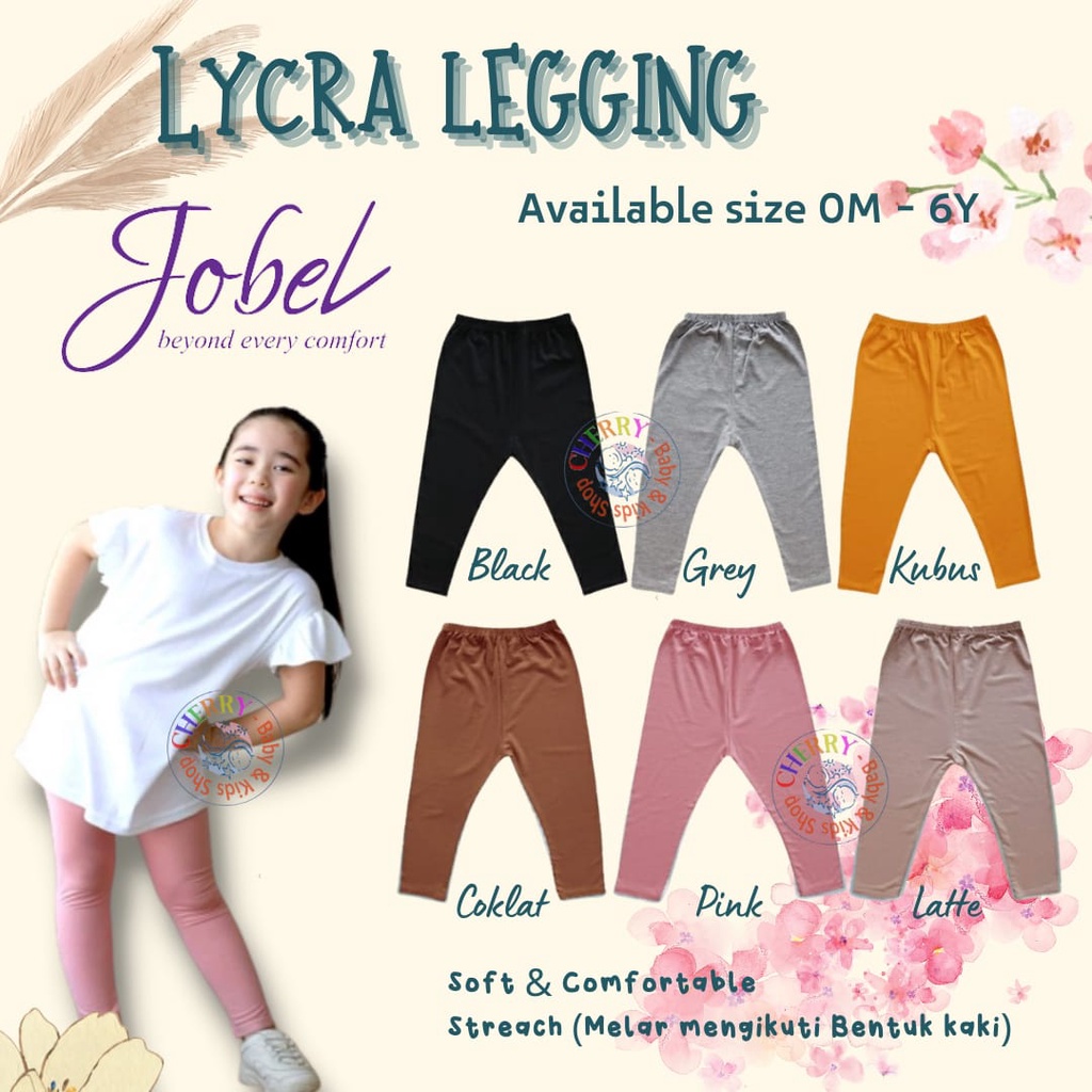 1Pcs  Lycra Legging Kazel Jobel LEGGING BAYI LEGGING ANAK BAHAN LEMBUT 0-5 TAHUN