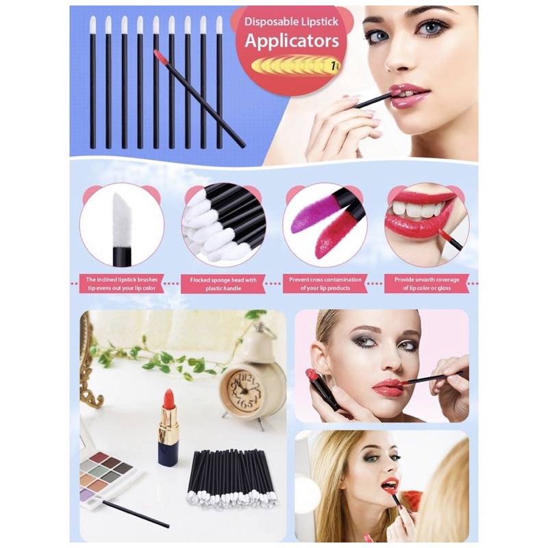 Applicator Lip Brush Lipstick Lip Glossy Kuas Bibir / Aplikator Kuas Lipstik / Spoolie Lipstick