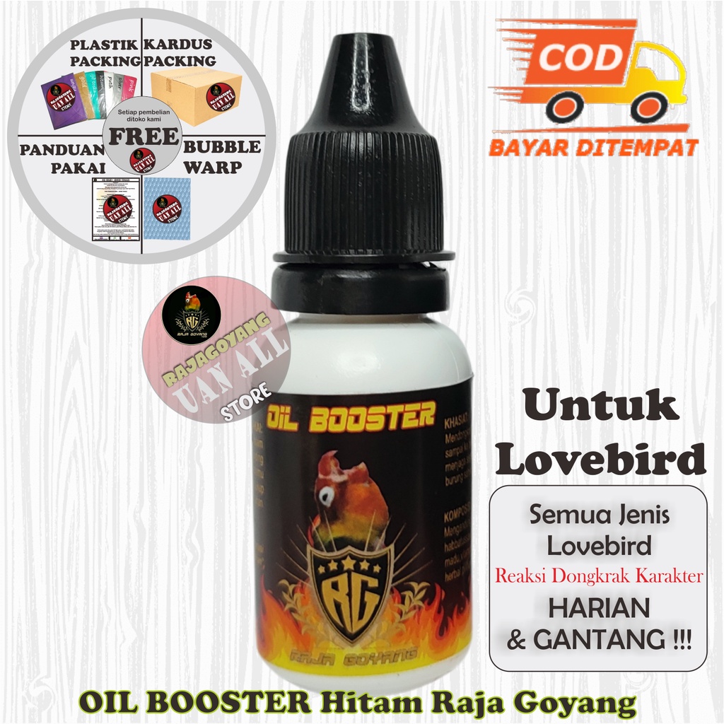 OIL BOOSTER HITAM RAJA GOYANG ORIGINAL + PANDUAN SETING PEMAKAIAN  Vitamin Konslet RG Tetes Lovbird 
