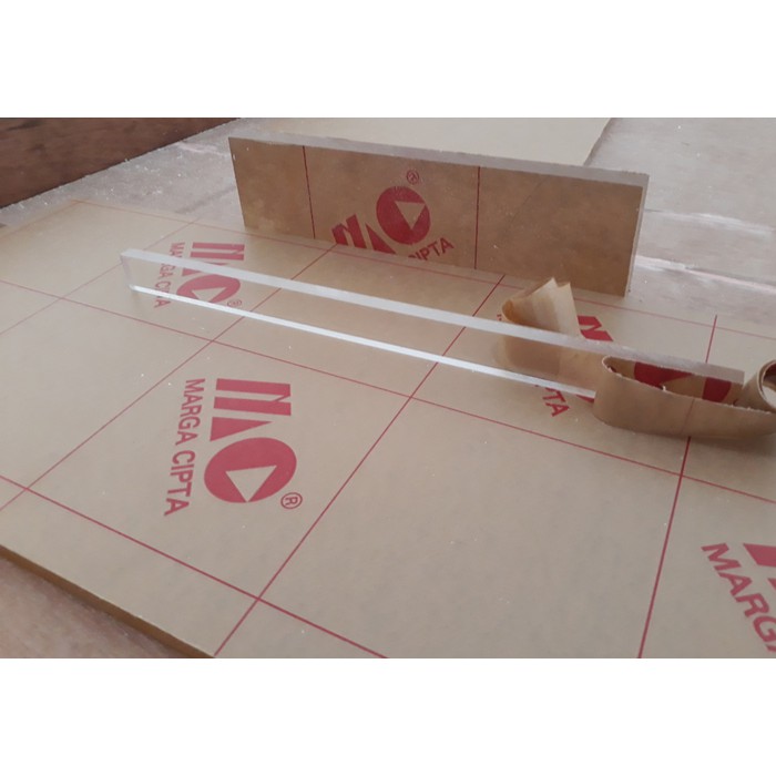 Mistar kue kering 5mm uk. 4cmx40cm Acrylic Akrilik Perata Tebal Adonan Bingkai Penggaris Kue Kering