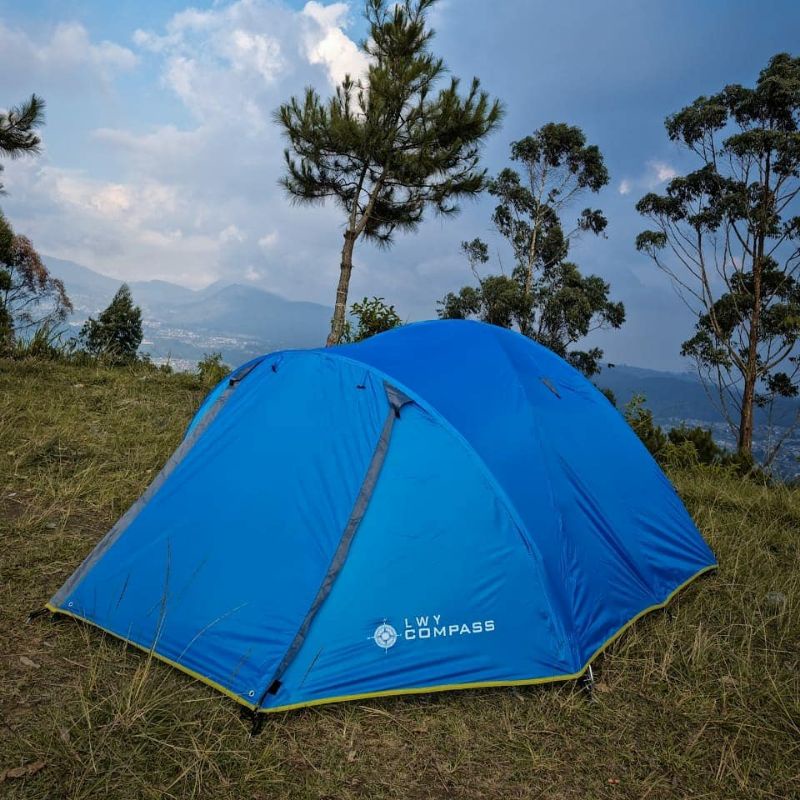 TENDA COMPAS 4 ORANG DOUBEL LAYER - TENDA CAMPING COMPASS  / TENDA COMPASS 4P FIBER / TENDA CAMPING COMPAS