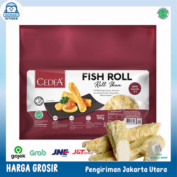 CEDEA FISH ROLL ORIGINAL/CHEESE/SPICY/CORN 500 GRAM