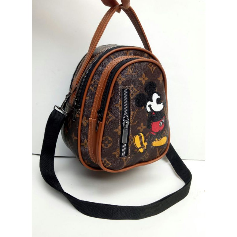 PTM-tas ransel mini motif mickey-backpack multifungsi