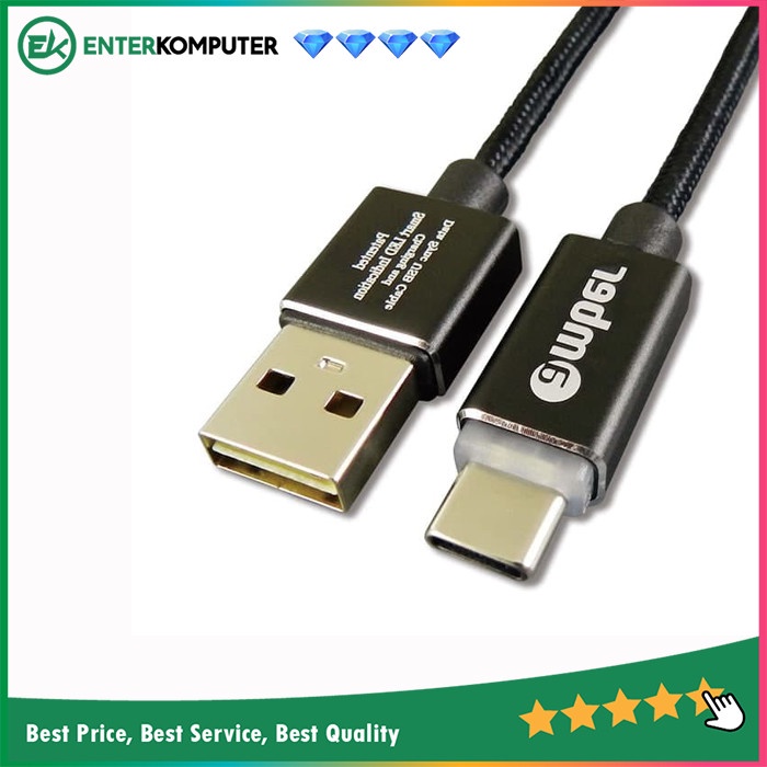 Amber CU2-L05 - LiPower Cable, USB A- Type-C, 1.2m, Black