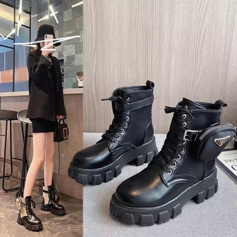 BT70 SEPATU BOOTS IMPORT WANITA KOREA BTS BRITISH MARTIN INGGRIS