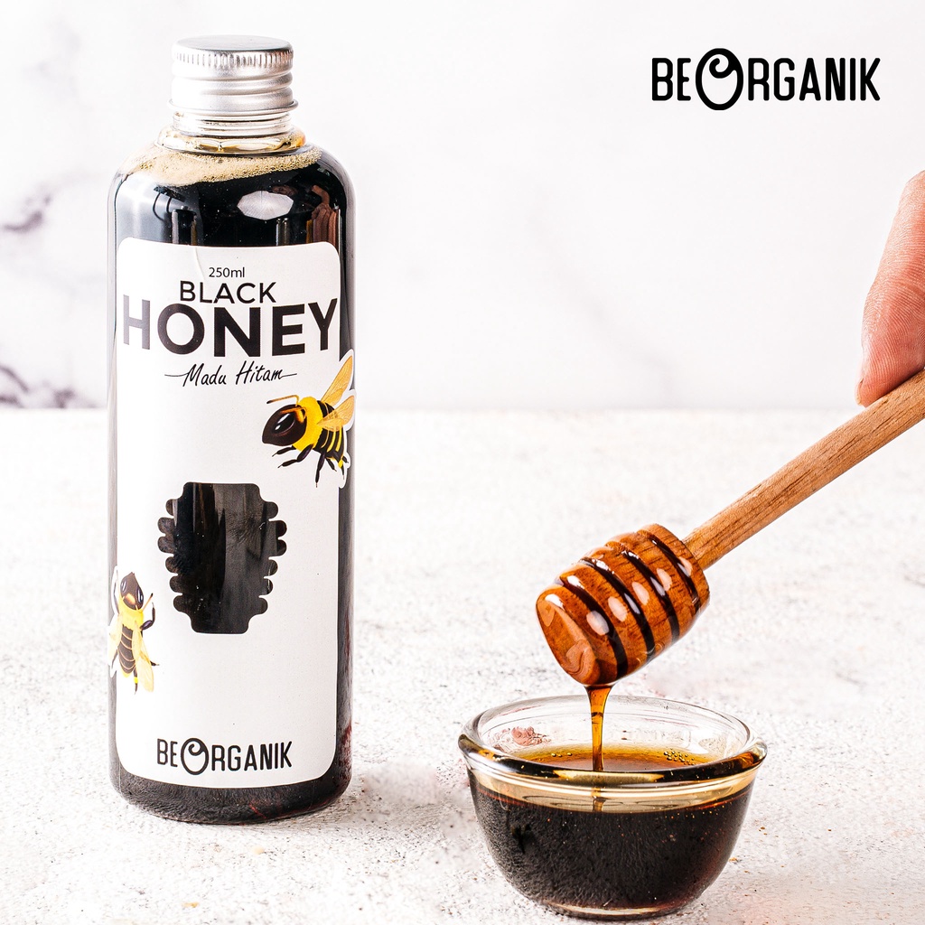 

Terlaris Madu Hitam Pahit Beorganik 250ml (350gr) - Black Honey Asli 100%