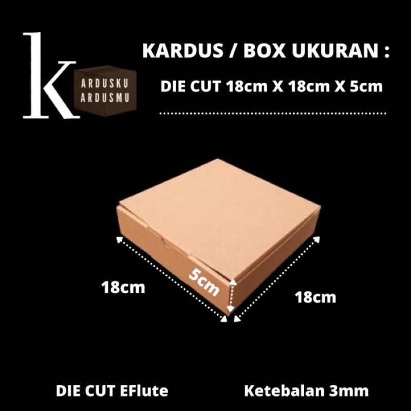 

DIE CUT / KARDUS PIZZA UK 18x18x5cm