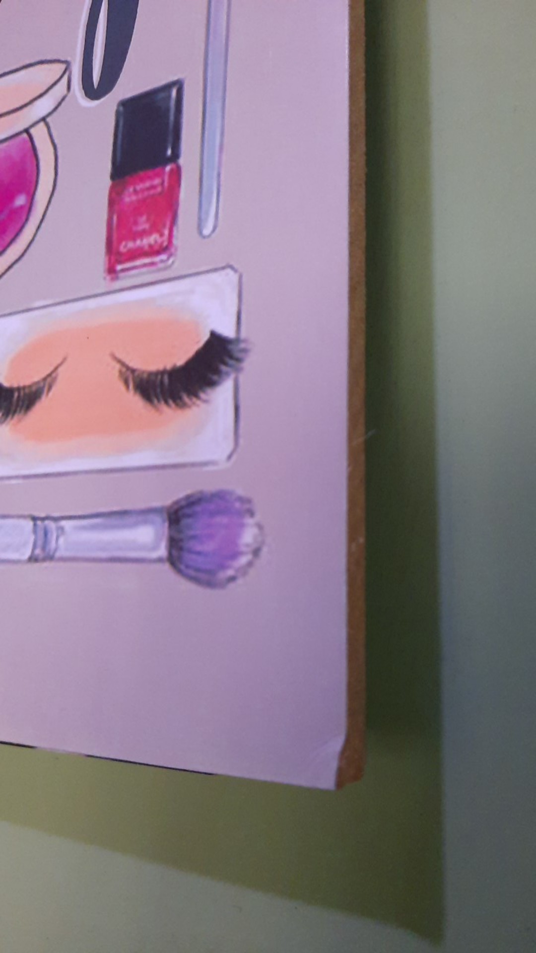 [bisa Cod] Hiasan Dinding Poster Kayu Walldecor Rumah Kamar Minimalis Quote Wakeup And Makeup Qte10