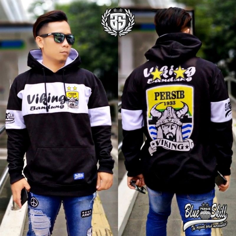 Jaket hoodie persib 1933 bandung / Jaket resleting kombinasi persib / Jaket sweater hoodie untuk pria dan wanita / jaket sweater originalblueskill