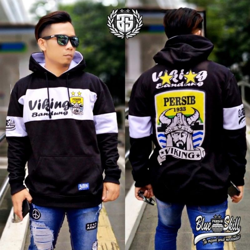 Jaket hoodie persib 1933 bandung / Jaket resleting kombinasi persib / Jaket sweater hoodie untuk pria dan wanita / jaket sweater originalblueskill