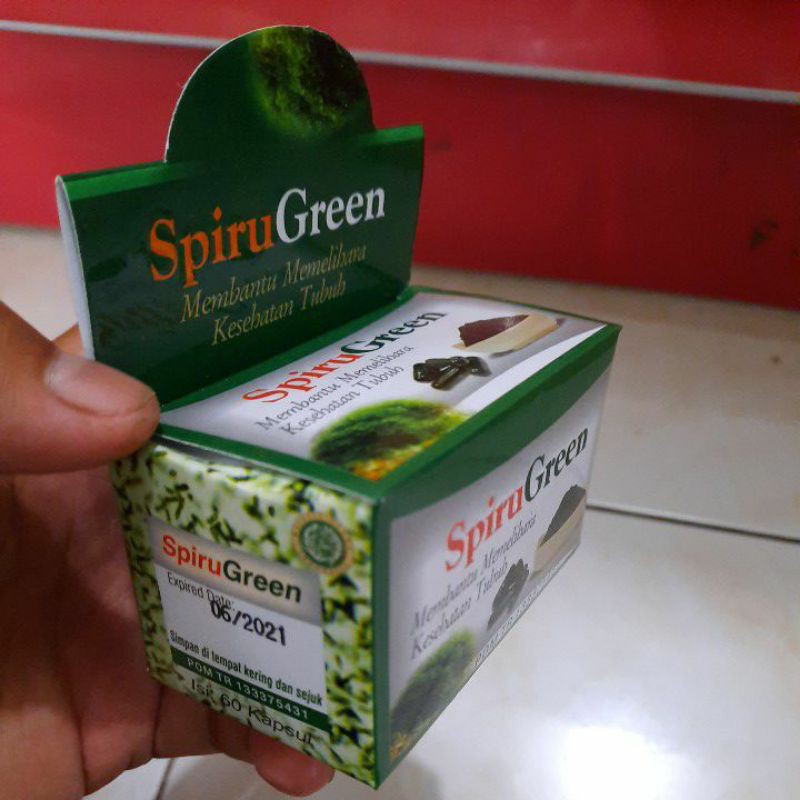 SPIRUGREEN | Kapsul Spirulina Bisa Dikonsumsi / Untuk Masker Wajah  Spirulina Terbaik - Samsmedia