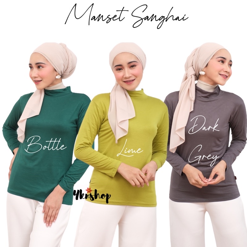 Manset Sanghai Bahan Rayon Super Adem size L, XL, XXL