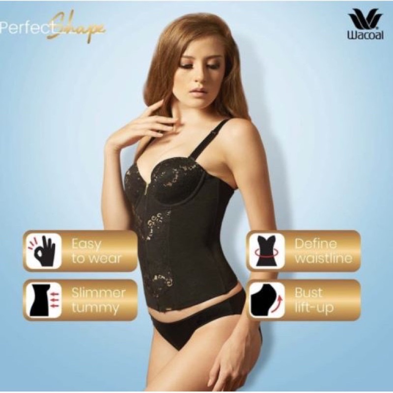 Wacoal Long Torso IB 7031 R1 Perfect Shape Body Shaper Korset Wanita
