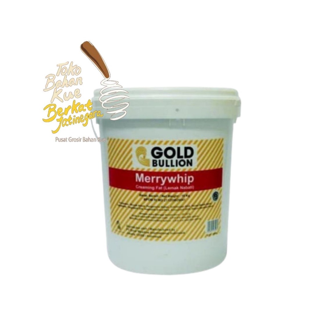 MENTEGA PUTIH GOLD BULLION MERRYWHIP 16 KG / MERRYWHIP SHORTENING