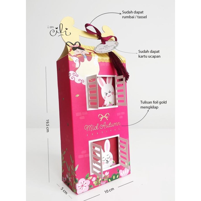 

[COD] (BOX RED HOUSE MOONCAKE ISI 2) kotak mooncake mid autumn [10 set] [COD]