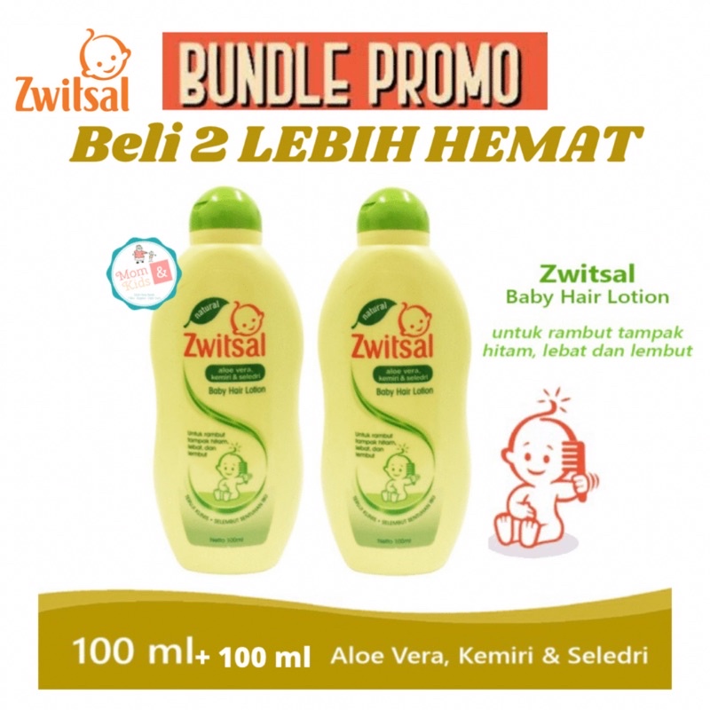 Zwitsal Baby Hair Lotion Aloe Vera Kemiri &amp; Seledri 100ml