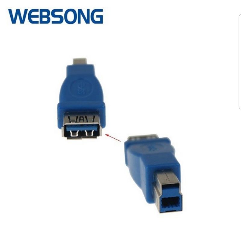 Connector USB 3.0 Female to USB B Printer 3.0 websong