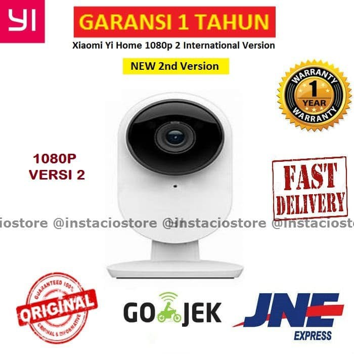 "[RESMI] Kamera CCTV Xiaomi Yi Home 1080p Versi 2 International Version"
