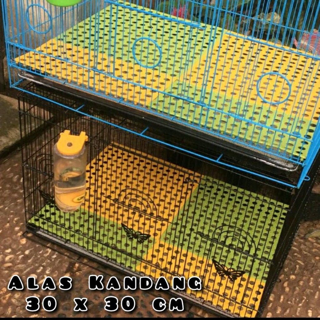 ALAS KANDANG KELINCI KUCING ANJING ALAS 30x30 POLKADOT - TATAKAN KANDANG KELINCI - FOOTREST KELINCI