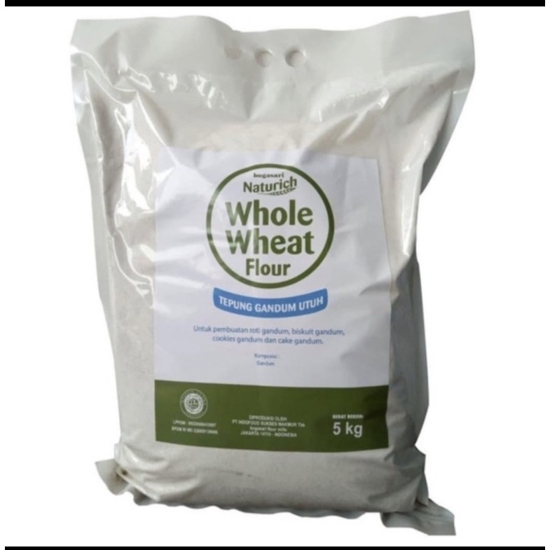 

BOGASARI NATURICH WHOLE WHEAT FLOUR 5 kg