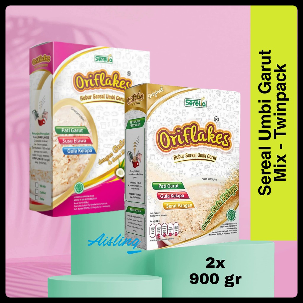 

[PROMO] Oriflakes Sereal Umbi Garut Asam Lambung Mix Gastro Original 900 gr Twinpack