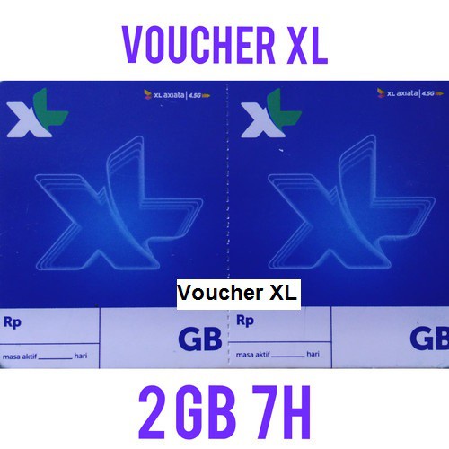 VOUCER KUOTA DATA XL 2GB 20 HARI