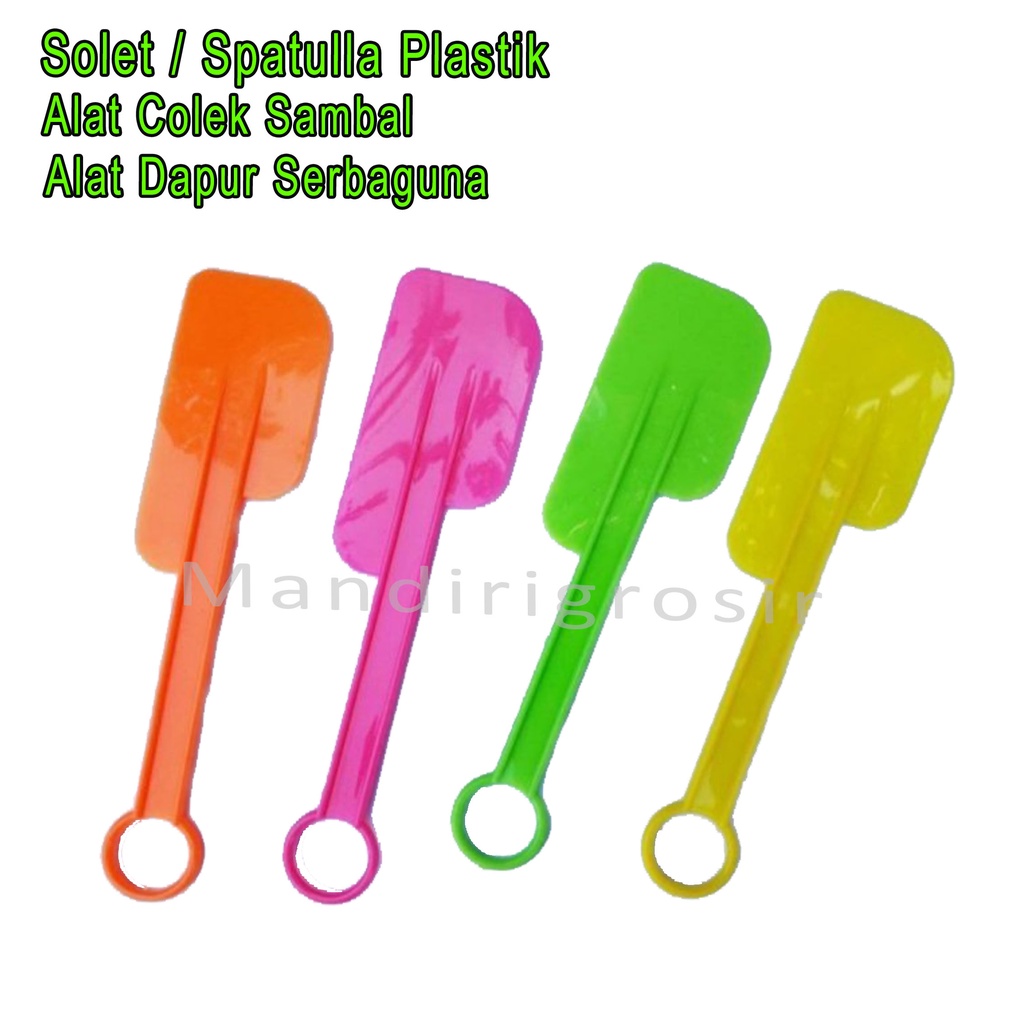 Spatulla Plastik *Solet * Alat Colek Sambal *Alat Dapur Serbaguna