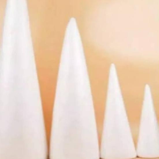 ✸ kerucut T25 D 15 cone dummy Cake styrofoam /gabus /sterofoam ❄