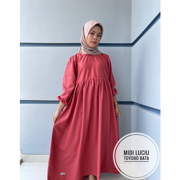 HARGA AMBYAR MIDI DRESS LUCIU JUMBO