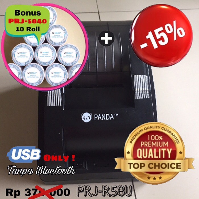 

PRINTER KASIR STRUK KERTAS 58MM THERMAL PANDA USB (TANPA BLUETOOTH)