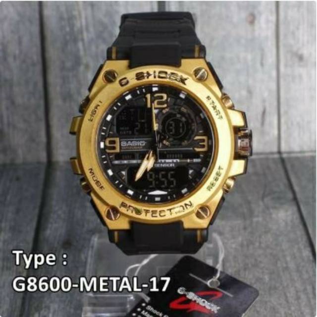 JAM TANGAN PRIA G SHOCK GST8600 METAL RUBBER ANTI AIR GSHOCK GST-8600 CASIO