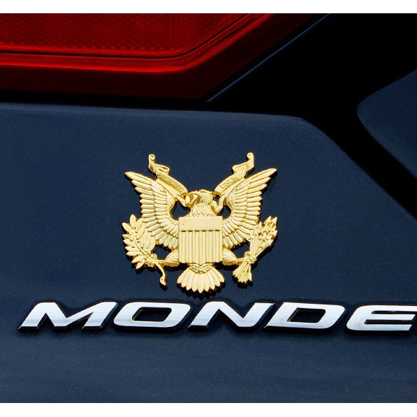 Tempelan Stiker Emblem Mobil Chorme UNITED STATES BALD EAGLE