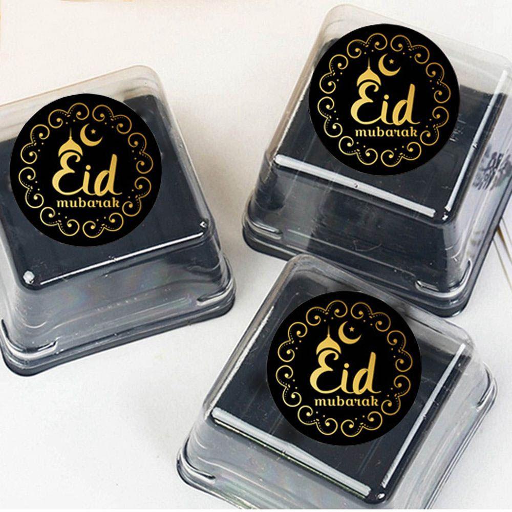 Suyo 144pcs Gift Box Segel Label Hiasan Kue Lebaran Idul Fitri Muslim Segel Stiker